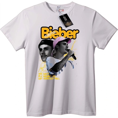NOONEBRAND Тениска Justin Bieber с мотивиращ цитат - XL, White