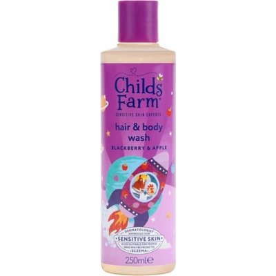 Childs Farm umývacia emulzia na vlasy a telo Černica a Jablko 250 ml