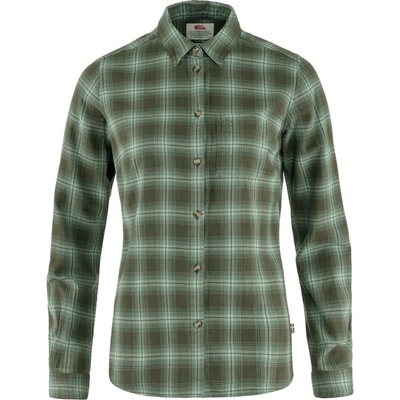 Fjällräven Övik Flannel Shirt W Deep Forest-Patina Green