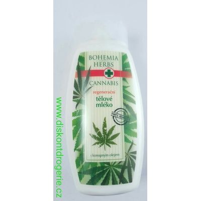 Bohemia Herbs Cannabis regenerační telové mlieko s konopným olejem 250 ml