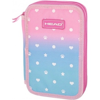 Astra Двоен несесер Head AC2 Pastel Love сребърен ефект, без аксесоари (AS503022054)