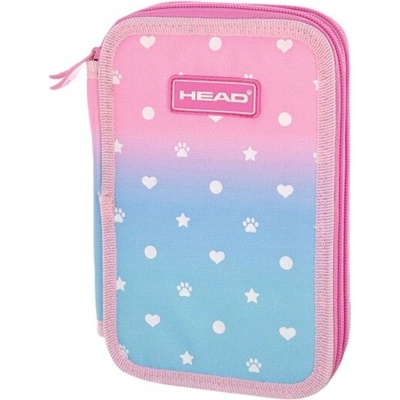 Astra Двоен несесер Head AC2 Pastel Love сребърен ефект, без аксесоари (AS503022054)