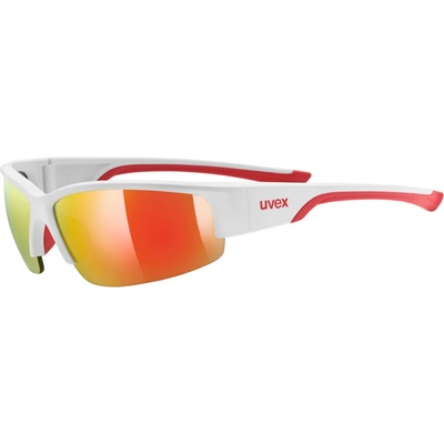 uvex Слънчеви очила Uvex Sportstyle 215 Mirror S3 Sunglasses - White Mat / Red - размер One Size (205-0948-0111)