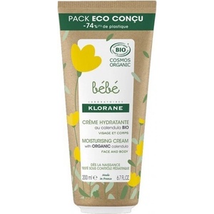 KLORANE Бебешки хидратиращ крем с био невен, Klorane Bebe Creme, Organic Moisturizing Cream With Calendula 200ml