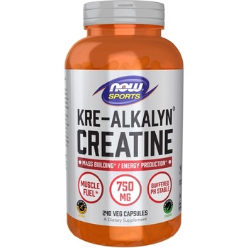 NOW NOW Kre-Alkalyn Creatine, 240 Capsules