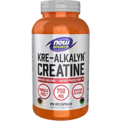 NOW NOW Kre-Alkalyn Creatine, 240 Capsules