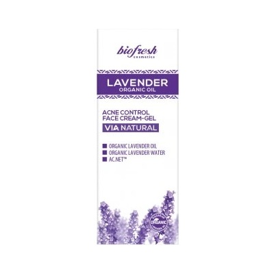 Biofresh Cosmetics Lavender Acne Control - Крем - гел за лице за контрол на акне 50мл