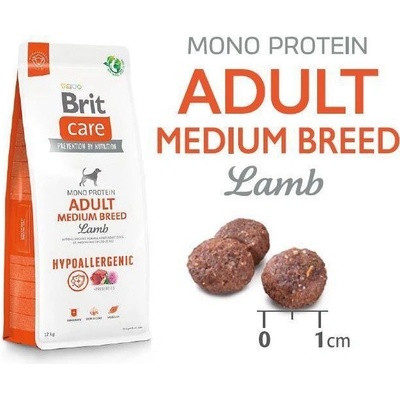 Brit Care Hypoallergenic Adult Medium Breed Lamb & Rice 14 kg – Zbozi.Blesk.cz