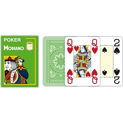 Modiano Texas Poker Size 4 Jumbo Index Profi plastové světle zelená – Zboží Dáma