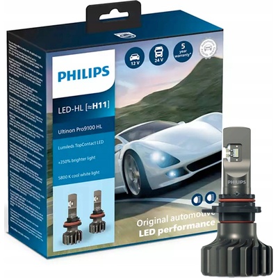 Philips Philips 11362U91X2-SADA 2x LED Autožiarovka Ultinon 9100 H11 PGJ19-2/13,2W/12/24V P6295