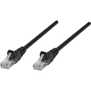 Manhattan Кабел Manhattan - Patch U/UTP (RJ45 към RJ45, Cat6, 0, 5 м, черен) 342032 (342032)