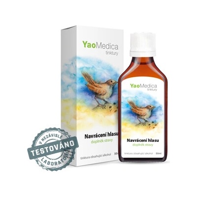YaoMedica Navrátenie hlasu tinktúra na podporu hlasiviek 50 ml