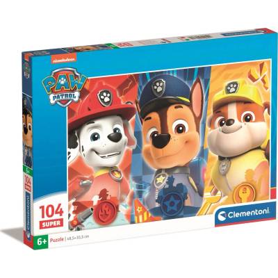 Clementoni Пъзел, Clementoni, 104 части, "Paw Patrol", 48.5x33.5cm, +6 години (25780 CLEMENTONI) (25780 CLEMENTONI)