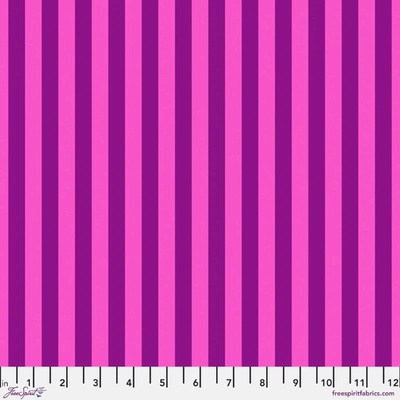 Free Spirit Pruhovaná metráž z Tula Pink's True Colors vzor Tent Stripe Foxglove