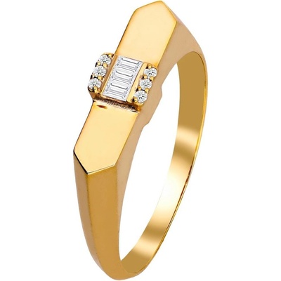 Zlaton Prsten žluté zlato s diamanty 000362411230