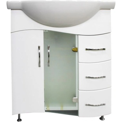Triano Долен шкаф с мивка "Ива" бял 75 cm тежък модел (73628)