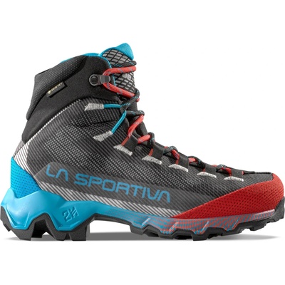 La Sportiva Дамски туристически обувки La Sportiva Women's Aequilibrium Hike GTX Walking boots - Carbon / Malibu Blue - размер 40, 5 (EU) (119-0844-0420)