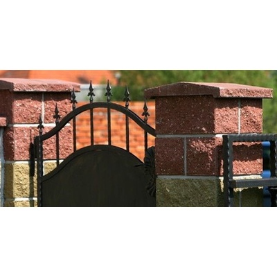 Stříška plotová CS BETON Blok 20 štípaná javor – 230x300x70 mm