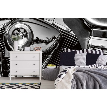 DIMEX ART s. r. o Самозалепваща се флизелинова фототапета двигател на мотоциклет 375 x 250 см