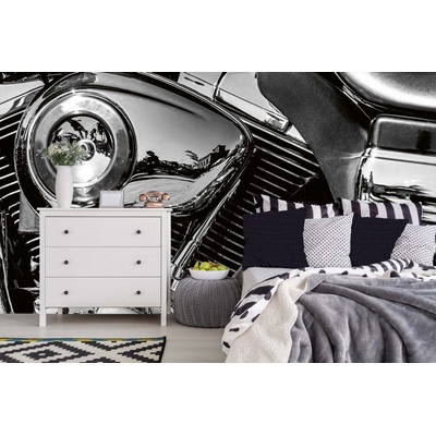 DIMEX ART Самозалепваща се флизелинова фототапета двигател на мотоциклет 375 x 250 см