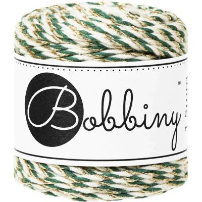 Bobbiny Macrame rope 3PLY - (1,5mm) - Holiday Macrame rope 3PLY - (1,5mm) - Holiday: Holiday green