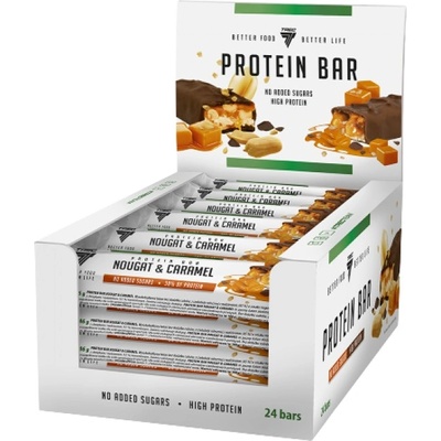 Trec Nutrition Protein Bar 30% | No Added Sugars [24 x 46 грама] Нуга с карамел