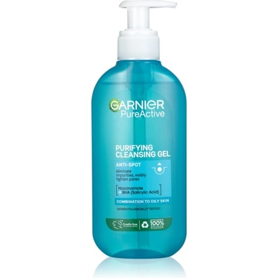 Garnier Pure почистващ гел за проблемна кожа, акне 200ml