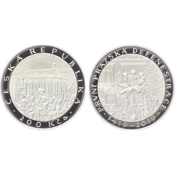Česká mincovna 200 Kč 600. výročí První pražská defenestrace