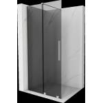 Mexen Velar плъзгаща се душ стена Walk-in 75 x 200 cm, графит 8 mm, четкан никел - 871-075-000-43-97 (871-075-000-43-97)