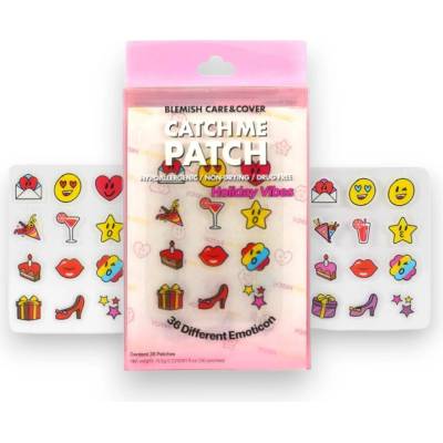 Catch Me Patch Obrázkové náplasti na akné EMOTICON HOLIDAY VIBES 36 ks