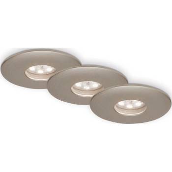 Briloner 7240-032 -К-кт 3xLED Лампа за вграждане в баня ATTACH LED/1, 8W/230V IP44 матов хром (BL2010)