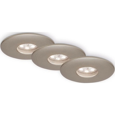 Briloner 7240-032 -К-кт 3xLED Лампа за вграждане в баня ATTACH LED/1, 8W/230V IP44 матов хром (BL2010)