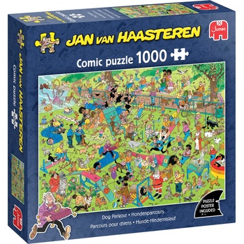 Jumbo - Puzzle Jan Van Haasteren: Dog Parkour - 1 000 piese