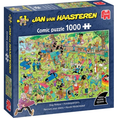 Jumbo - Puzzle Jan Van Haasteren: Dog Parkour - 1 000 piese