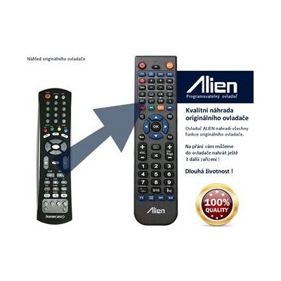 Dálkový ovladač Alien Homecast HS 8100, 9000 CI PVR – Hledejceny.cz
