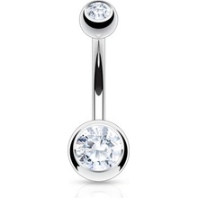 Šperky4U piercing do pupíku banánek BS1002-1608C