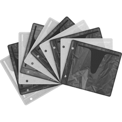 Elevar 10-dielna obal zakladače na CD / DVD 2 CD / DVD / Blu-ray plast čierna (transparentná), biela (transparentná) 10