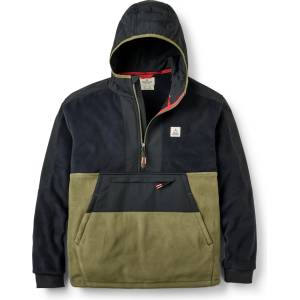 Passenger Мъжки поларен пуловер Passenger Woodland 2.0 Hooded 1/2 Zip Recycled Polar Fleece Fleece jacket - Black / Khaki - размер XXL (004-6982-0115)