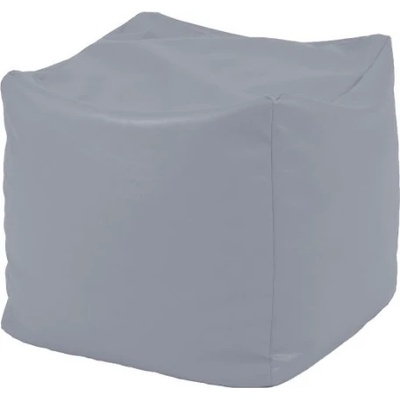 Pufrelax Пуф, 100л. , Табуретка Куб XL - Panama Grey, Перящ се калъф, Водоустойчив, Пълнеж от Полистиролни перли, Тъмно сив (PUF-G-CXL-PEX-GRE)