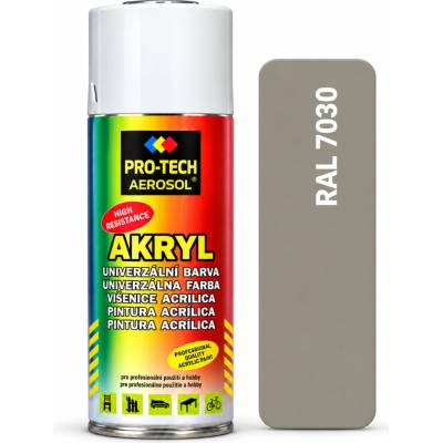 PRO-TECH akrylová farba v spreji 400 ml – sivá kamenná (RAL 7030)