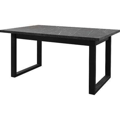 Matis Разтегателна трапезна маса pablo plus 160(240) / 90 черен мрамор / черно