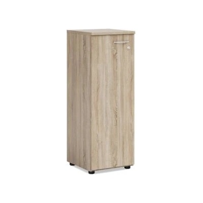 Economy Policová skriňa BASIC, ľavé dvere so zámkom, 40x40x111,7cm, dub Somona