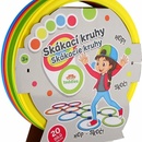 Kruhy skákacie farebné 10ks plast priemer 27cm