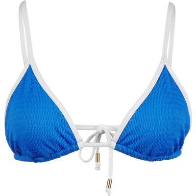 Seafolly Дамско бикини горнище Seafolly Women's Beach Bound Slide Tri Bikini top - Sapphire - размер 42 (EU) (150-5768-0416)