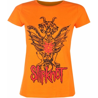 ROCK OFF дамска тениска Slipknot - Winged Devil - ОРАНЖЕВО - ROCK OFF - SKTS67LO