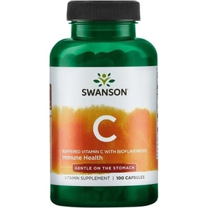 Swanson Buffered Vitamin C with Bioflavonoids, 100 капсули, Swanson (SW944)