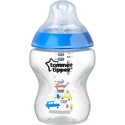 Tommee Tippee kojenecká láhev s obrázkem C2N 1ks modrá 260ml