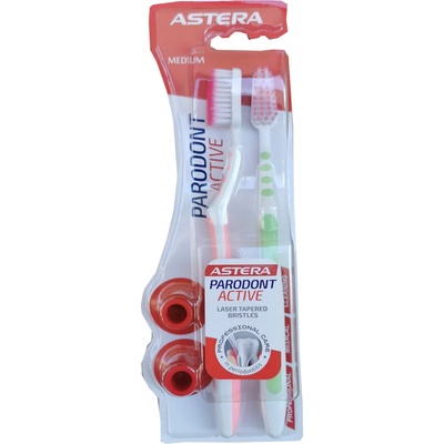Astera parodont activ четка за зъби medium, 2 броя