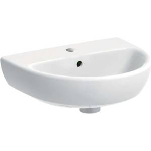 Geberit Selnova - Умивалник 45x37 см, с преливник, отвор за смесител, бял 500.324. 01.7 (500.324.01.7)