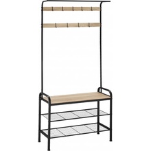 tectake 404534 wichita 73,5 x 36 x 184 cm dub sonoma